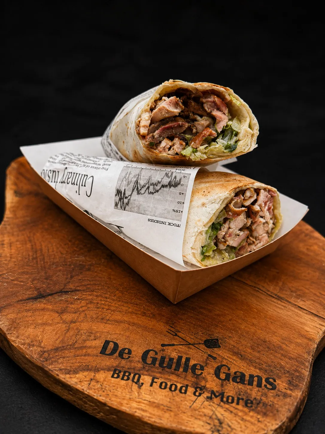 Smoked chicken wrap uit de BBQ To Go-foodtruck