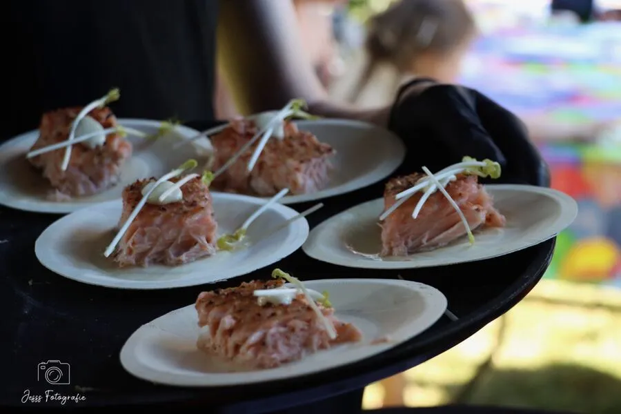 Walking dinner: kleine gerechten op borden