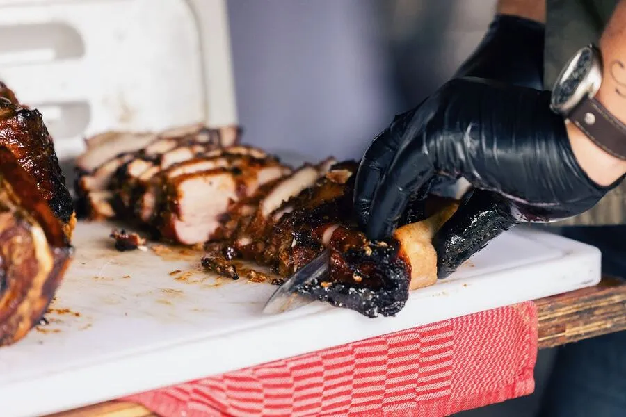 Warm gerookt buikspek