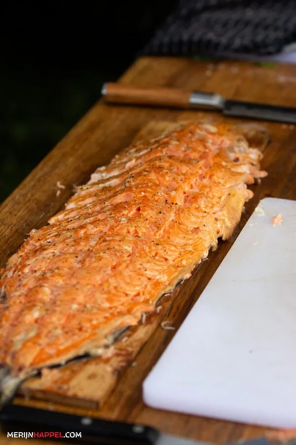 Zalm van de plank